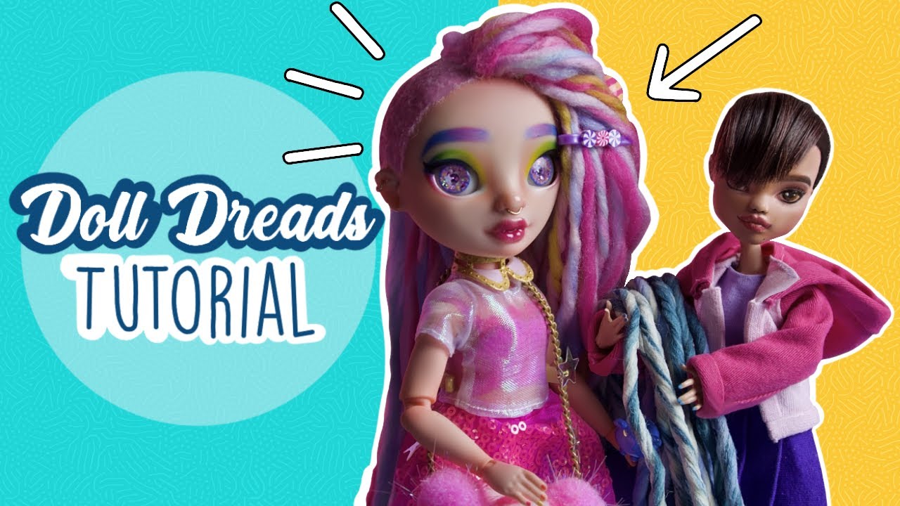 DIY | Doll Dreads Tutorial | How I make candy dreads for my dolls