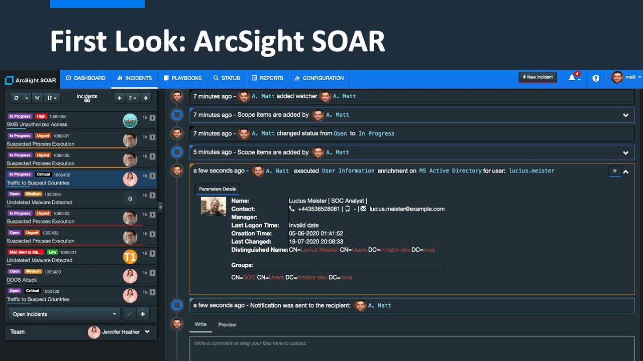 First Look at ArcSight Security Orchestration Automation and Response (SOAR)