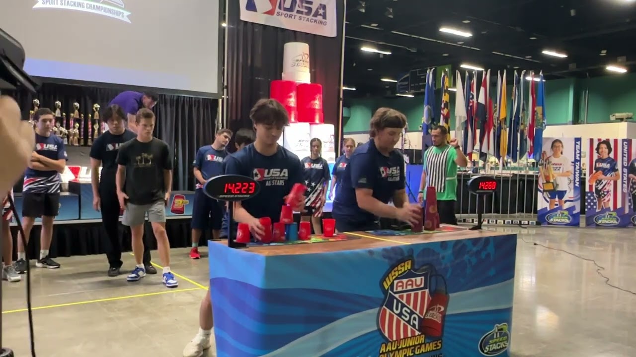 AAU Junior Olympics Sport Stacking 2024 Stack of Champions