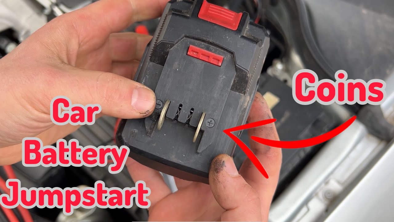 Dead Battery Jumpstart with 20V Tool battery 