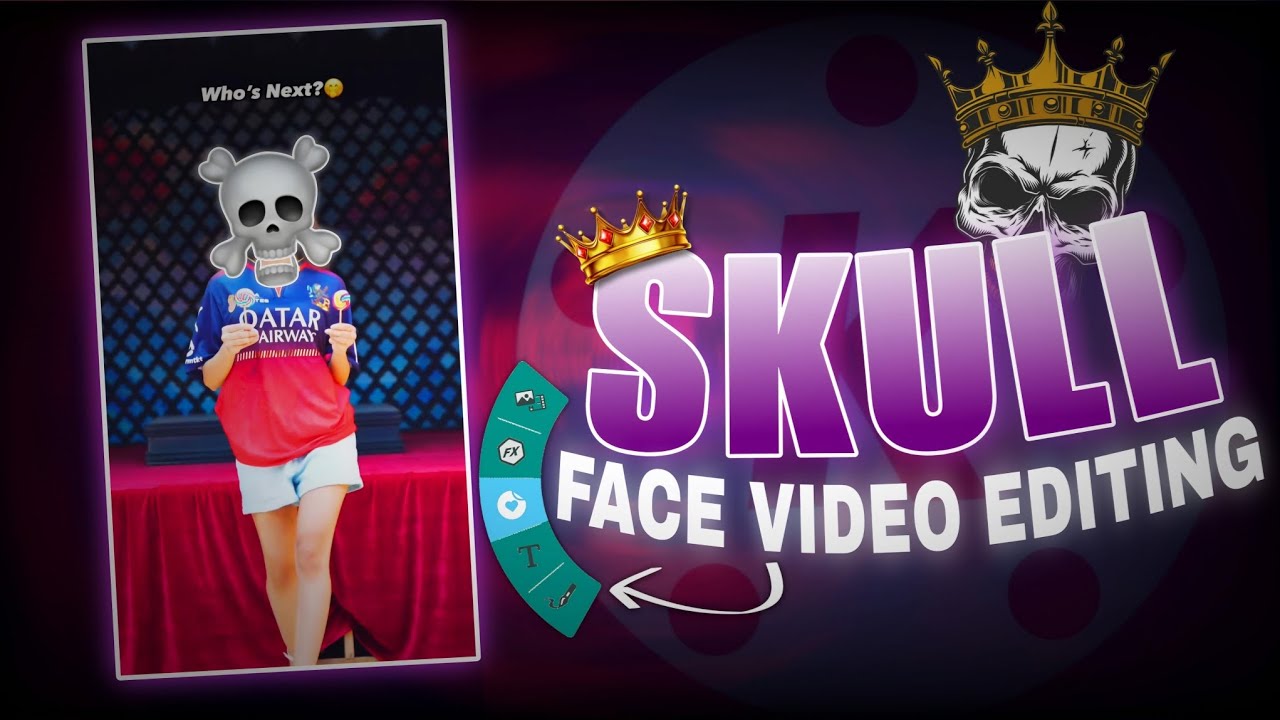 Troll Face Video Editing In kinemaster App | Skull Face Edit | Skull Face Video Editing