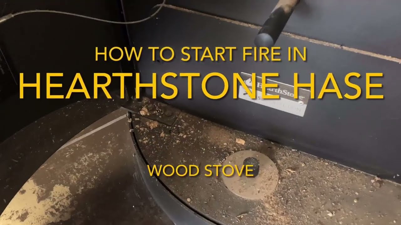 Quick and easy fire in a modern vertical wood stove like HearthStone Hase