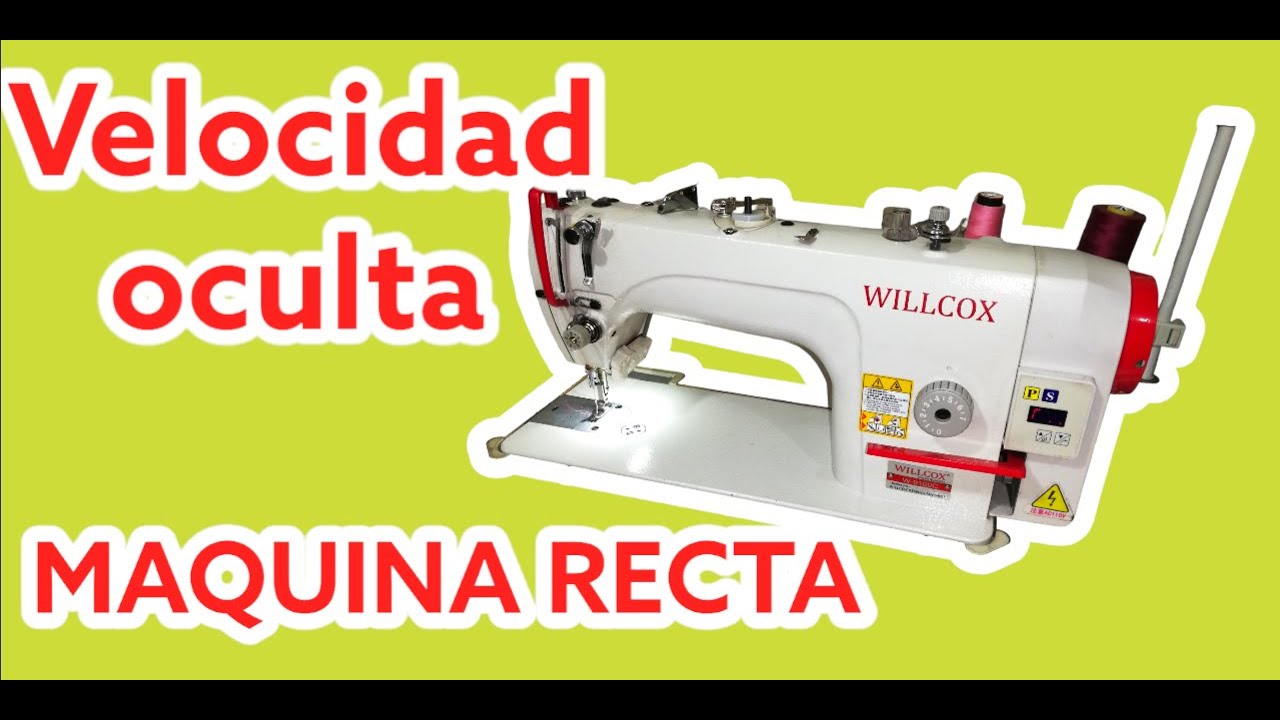 Como aumentar la velocidad en maquina recta o plana