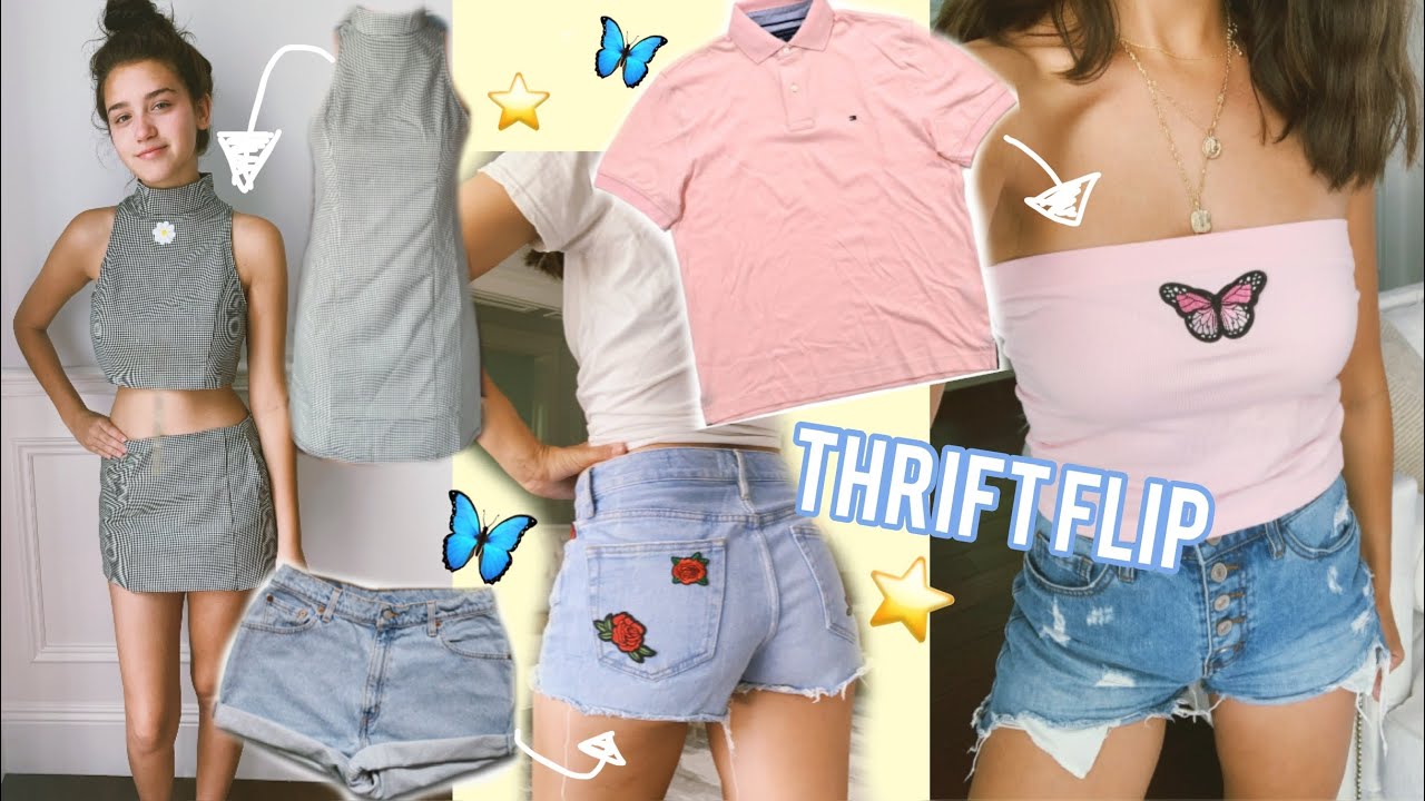I TRIED THRIFT FLIPPING CLOTHES. DIY Upcycle clothes.
