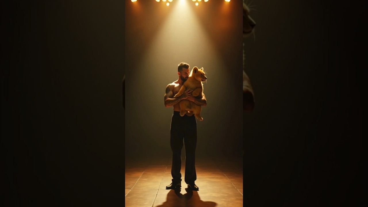 This guy surprised everyone with his lion cub at the talent show  #woxai #marvel #woxo #avengers