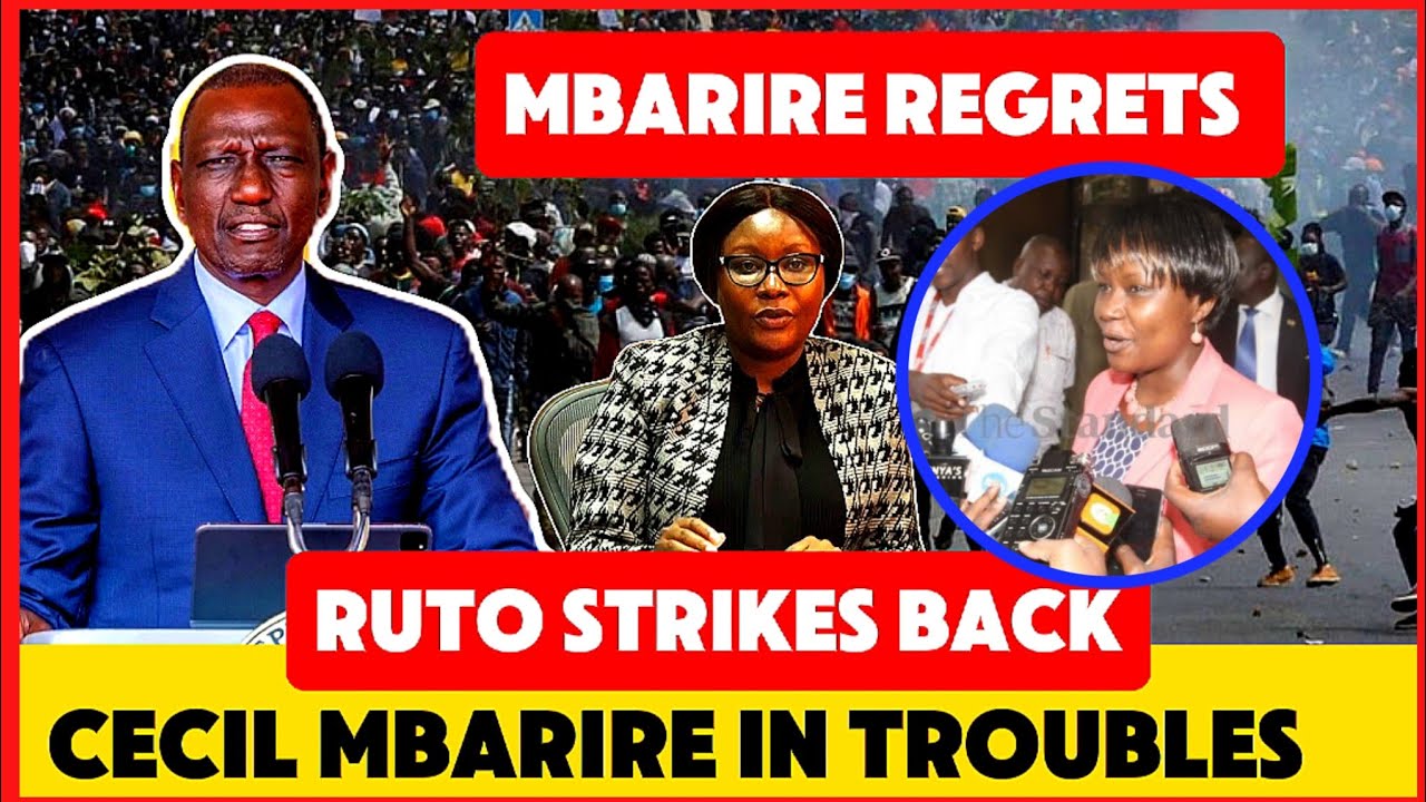 CECIL MBARIRE IN TROUBLES AS GLORIA ORUOBA CONFIRMS TO KENYAS RUTO HAS  FALLEN OUT WITH HIM!