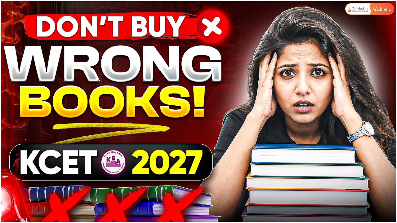 🚨Don't Buy KCET 2027 Books Before Watching This 🚨 | Jasmine Mam