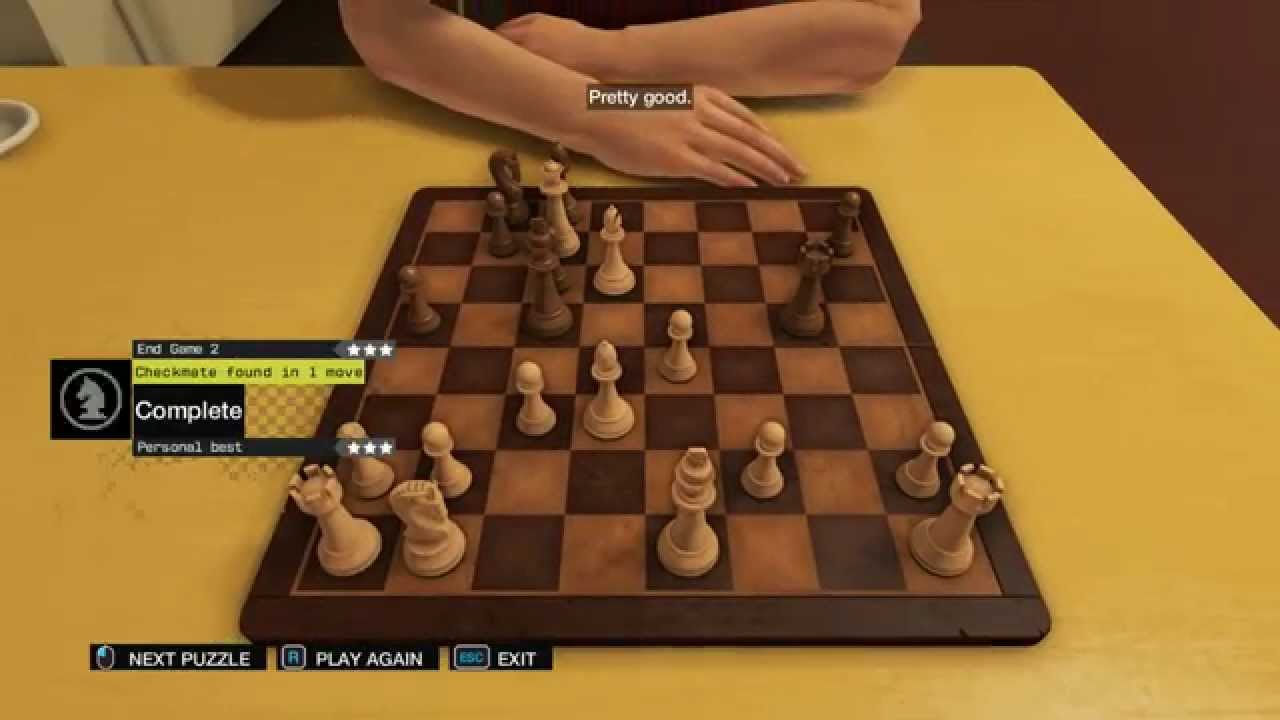 Watch Dogs Gameplay - Chess Puzzle Challenge lvl 1-10 - Shadowplay