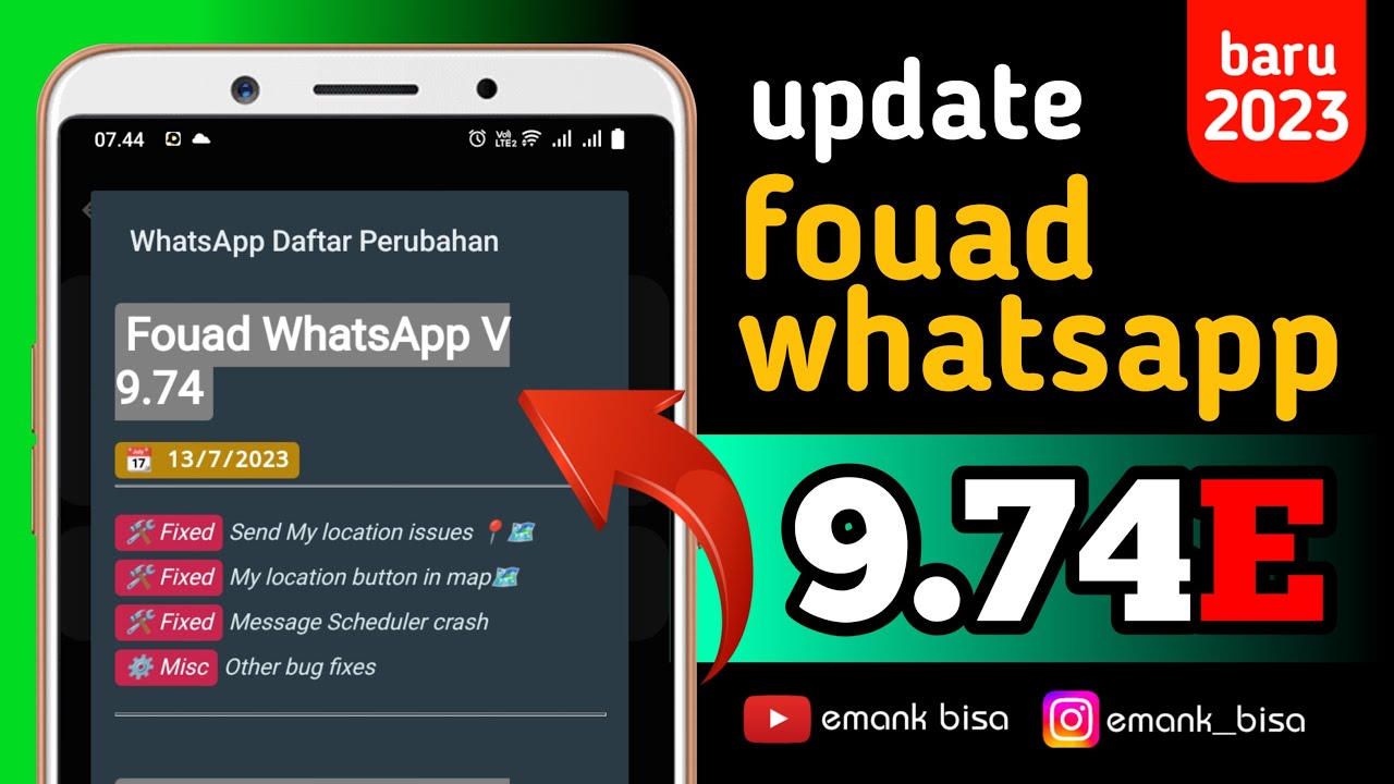 update fouad whatsapp 9.74E terbaru 2023