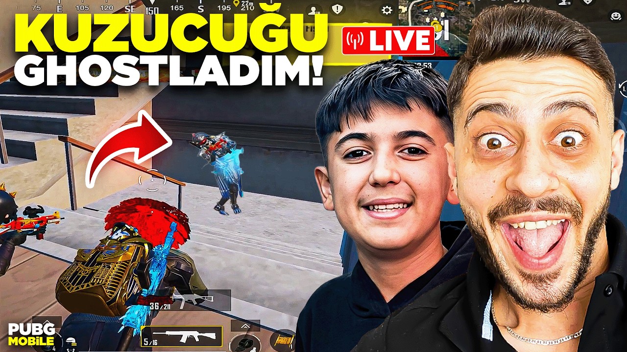 KUZUCUĞU YAYINDA GHOSTLADIM! ÇILDIRDI! - PUBG MOBİLE