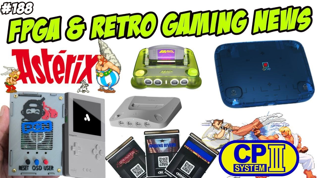 FPGA & Retro Gaming News Ep188 | MiSTer, Analogue Pocket, M64, Analogue 3D, CPS3, NGPC, 386, Asterix