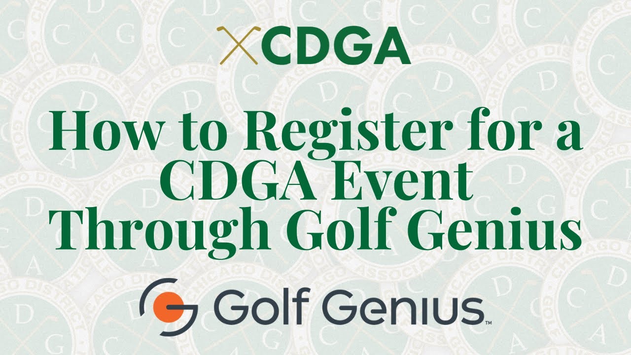 Как зарегистрироваться на мероприятие CDGA через Golf Genius