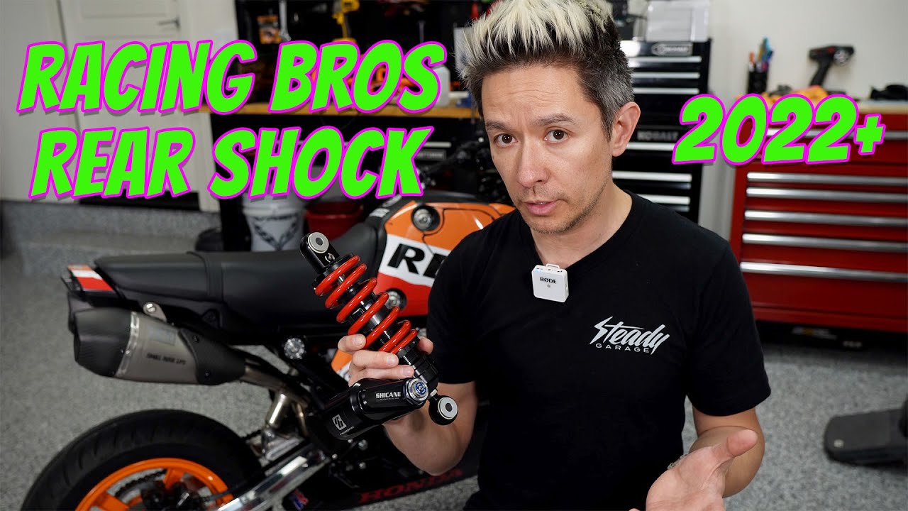Racing Bros Shicane HLR Edge Rear Shock Install for the 2022 Honda Grom
