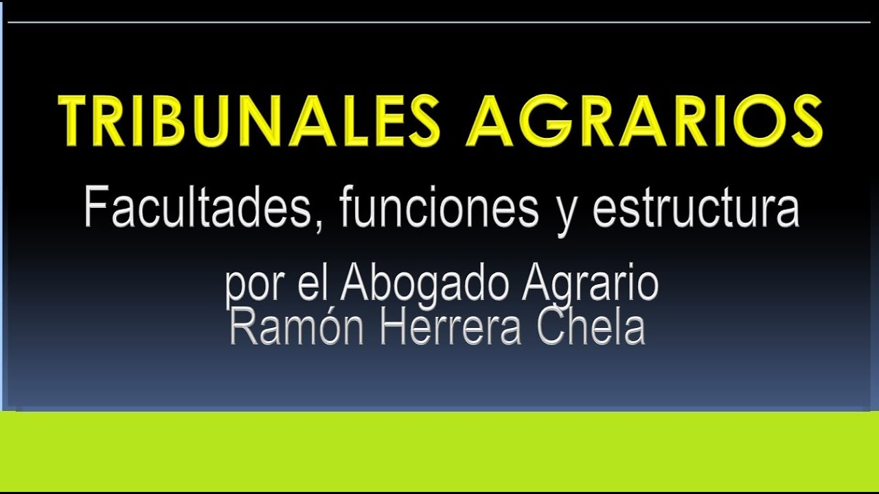 Tribunales Agrarios