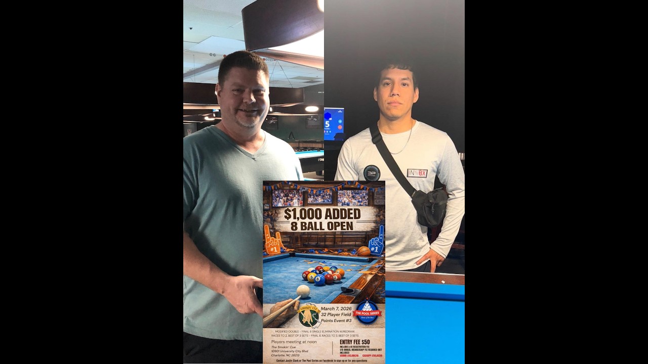 Mike Davis vs Joao Sias - 8 Ball Tournament - FINALS - 2026 Event #3 - 3/7/26