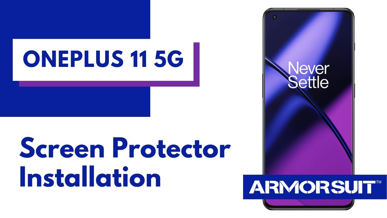 OnePlus 11 5G Screen Protector MilitaryShield Wet Installation Video Guide by ArmorSuit
