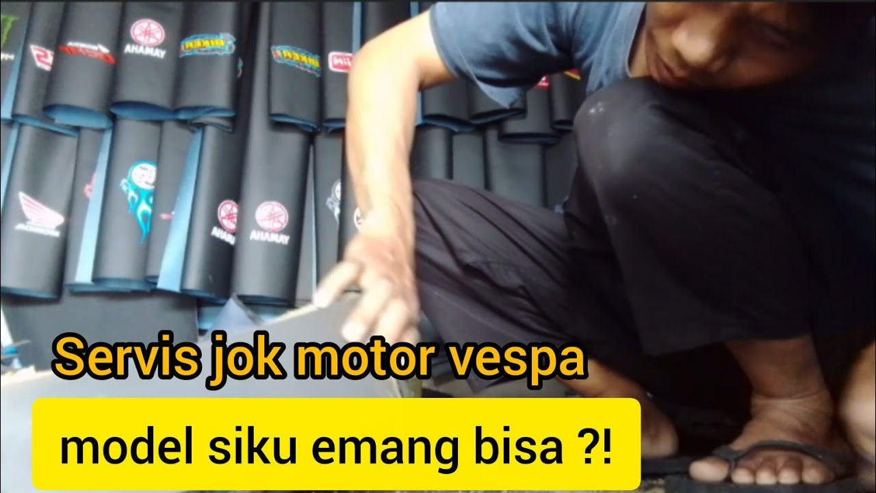 Bongkar Rahasia Servis Jok Vespa Model Siku | Step by Step Tanpa Skip