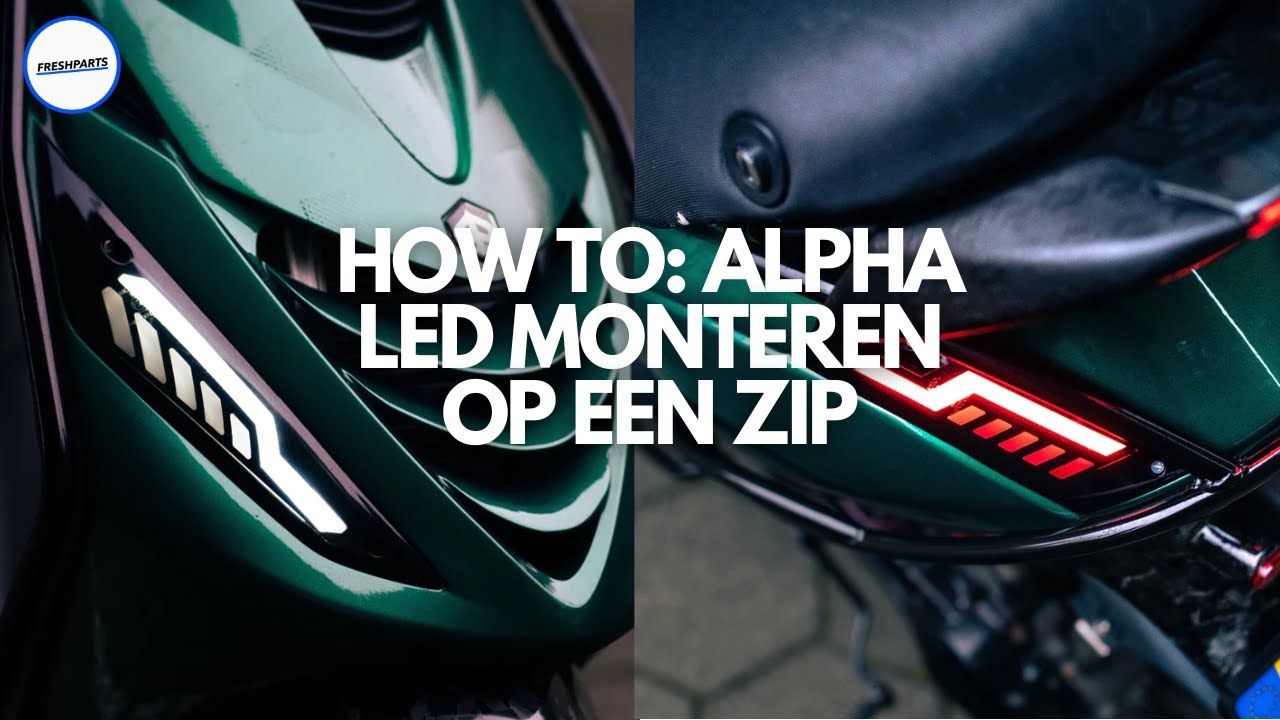Alpha LED Flow / Matrix Monteren! | Piaggio Zip 4T2V | Fresh Parts
