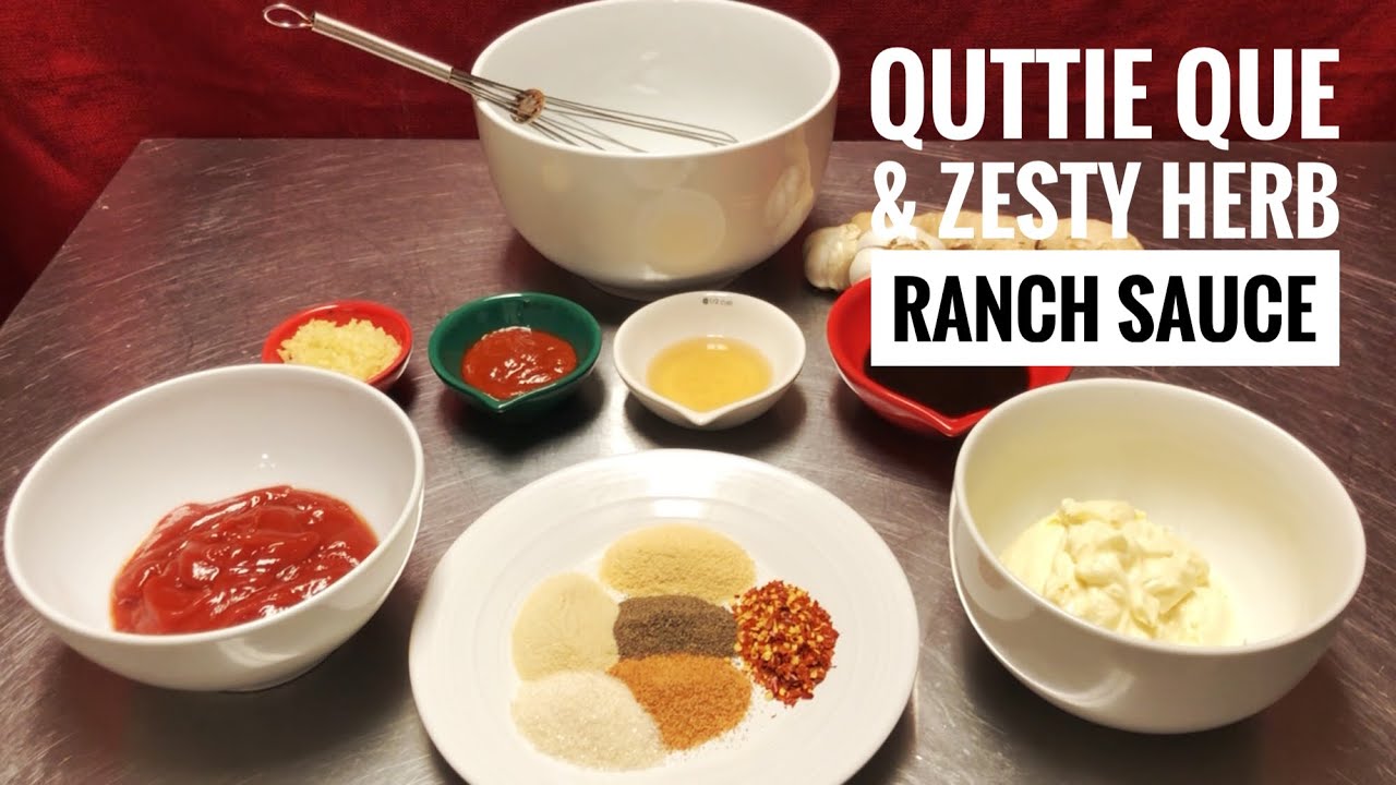 Making Quttie Que Sauce And Zesty Herb Ranch Sauce| Good on Seafood, Fried Chicken & More