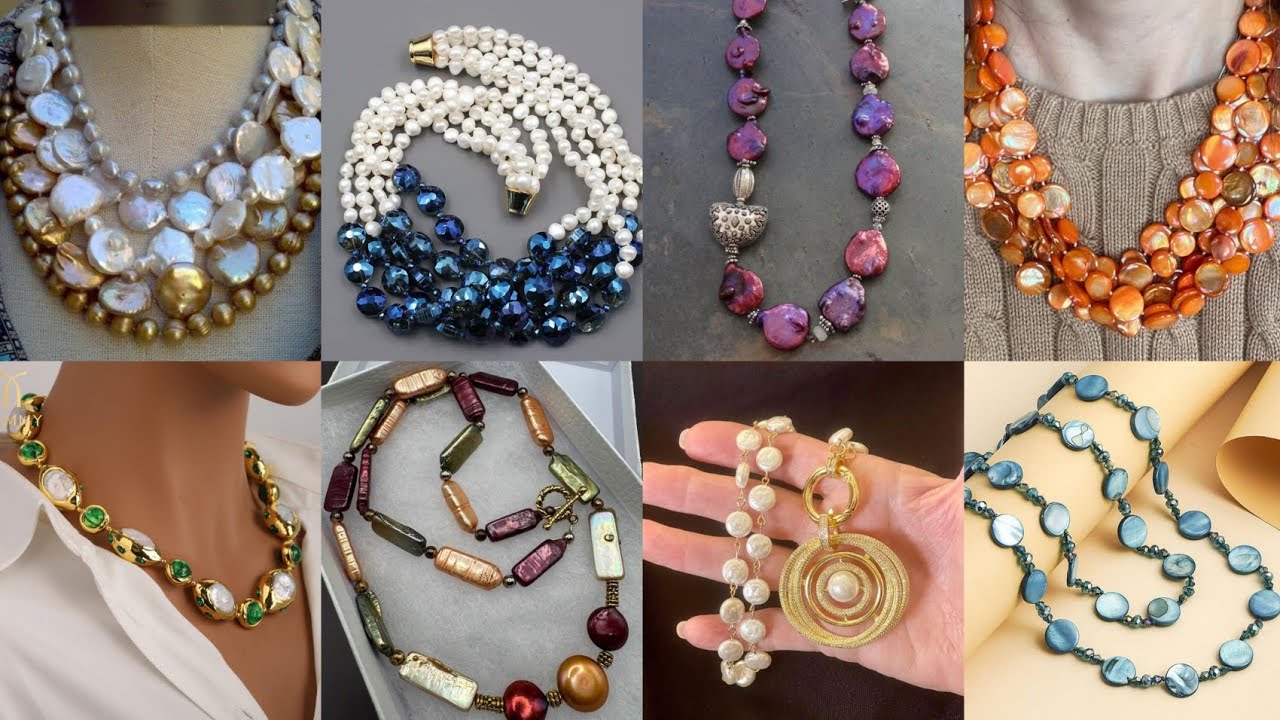 Coin Pearl Necklace Styles😍 – Soft Shine, Strong Presence
