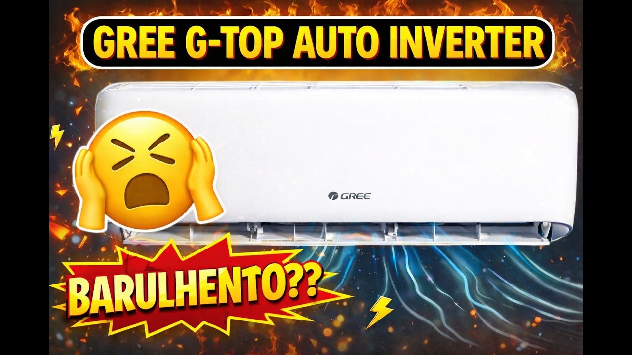 😮Me arrependi? Ar Condicionado GREE G-TOP Auto Inverter é BARULHENTO? Teste na prática.