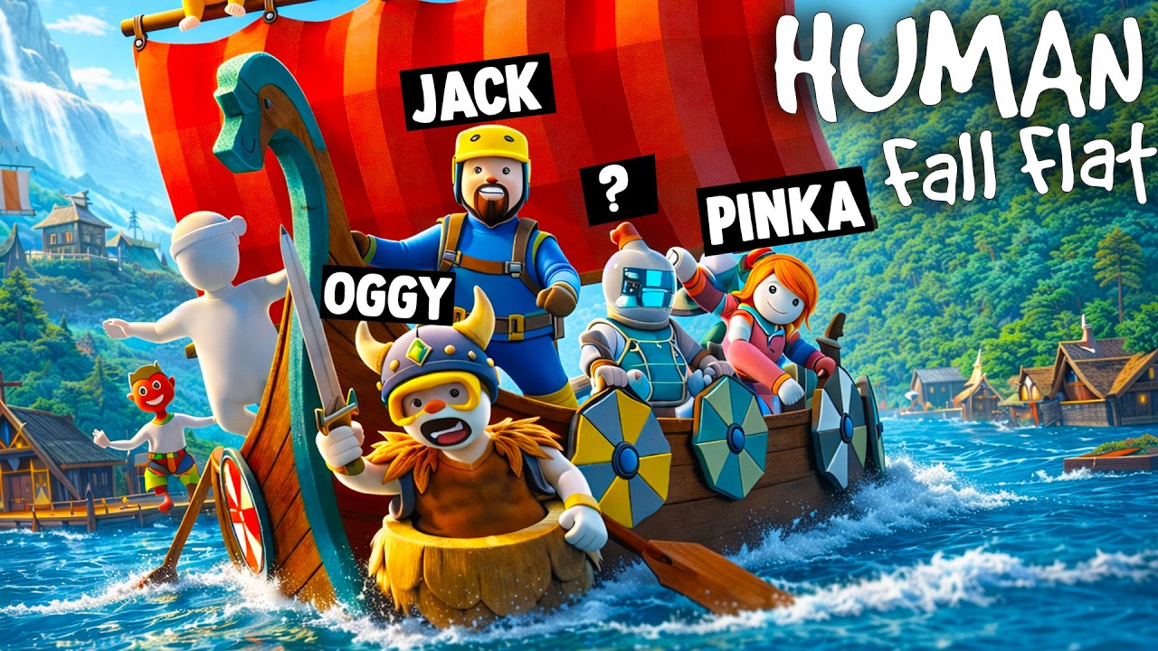 [TRY NOT TO LAUGH] Oggy Becomes FUNNY Viking In Funny Human Fall Flat