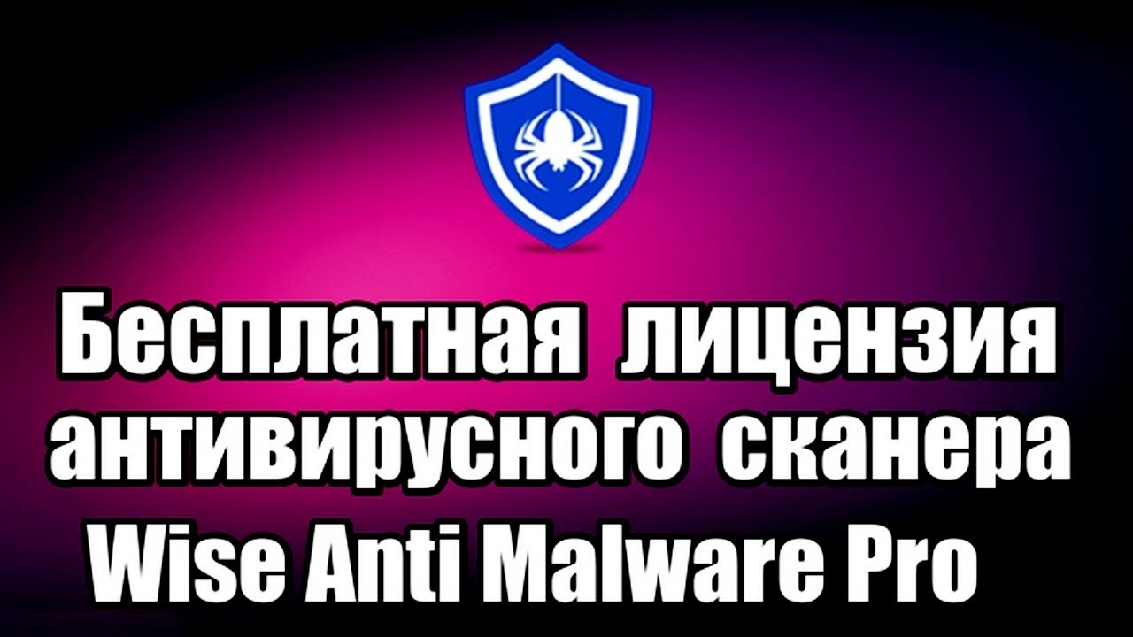 Бесплатная лицензия антивирусного сканера Wise Anti Malware Pro