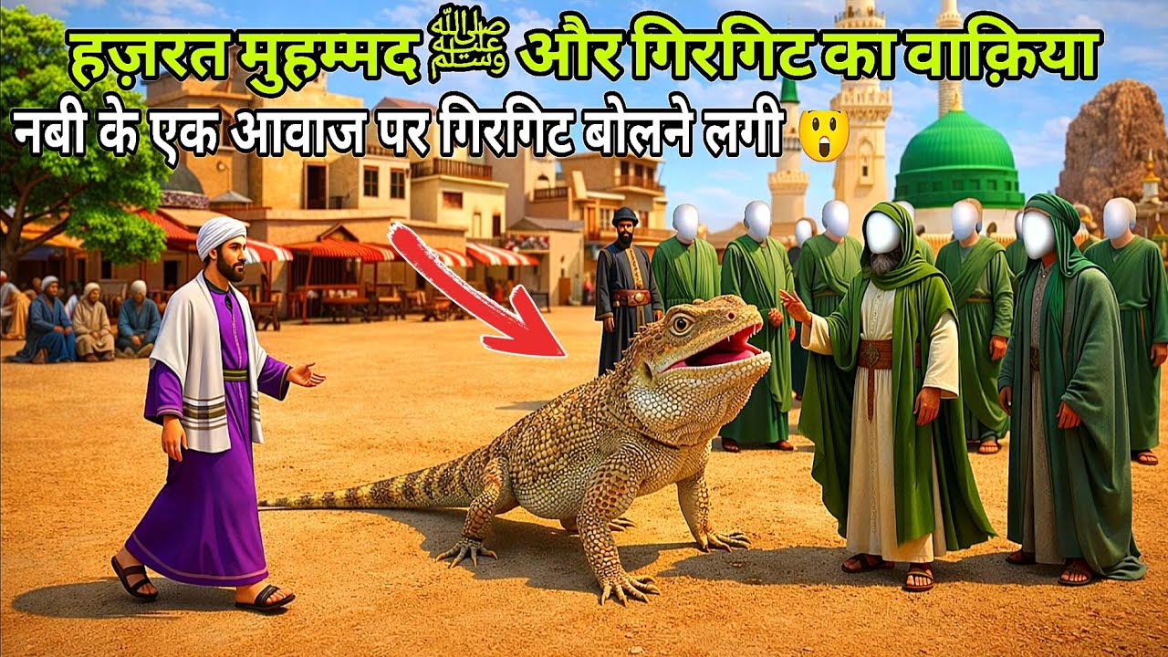 हज़रत मुहम्मद ﷺ और गिरगिट का चमत्कारी वाक़िया | Islamic Waqia | Emotional Islamic Story