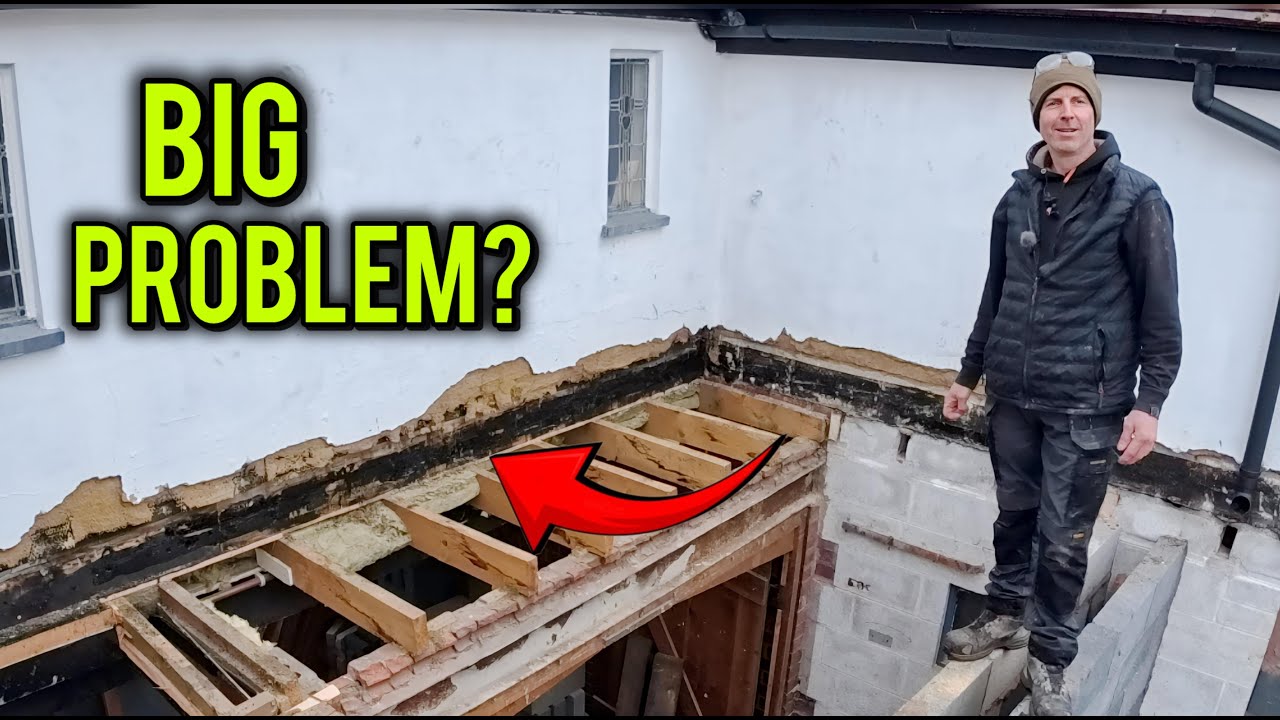 Coach House Extension – Ep 10 – Unexpected Structural Surprise (Warm Roof Joists Prep)