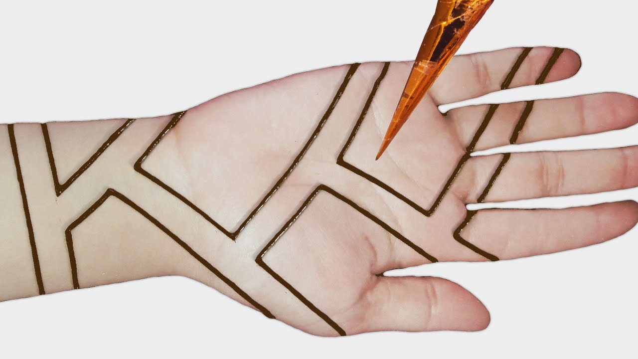 easy mehndi designs for hands - simple mehndi designs for front hands - henna designs tutorial