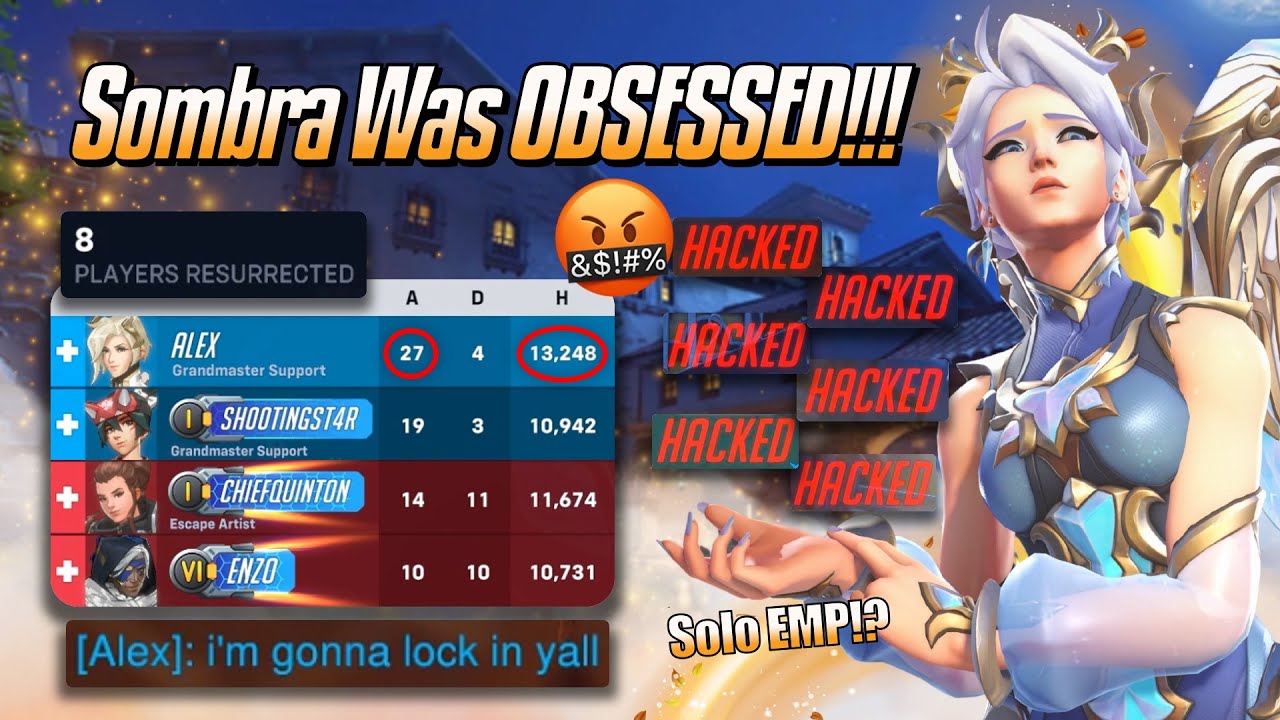 Sombra Was OBSESSED! 🤬 - Mercy Gameplay & Commentary - Overwatch 2 (Season 20)