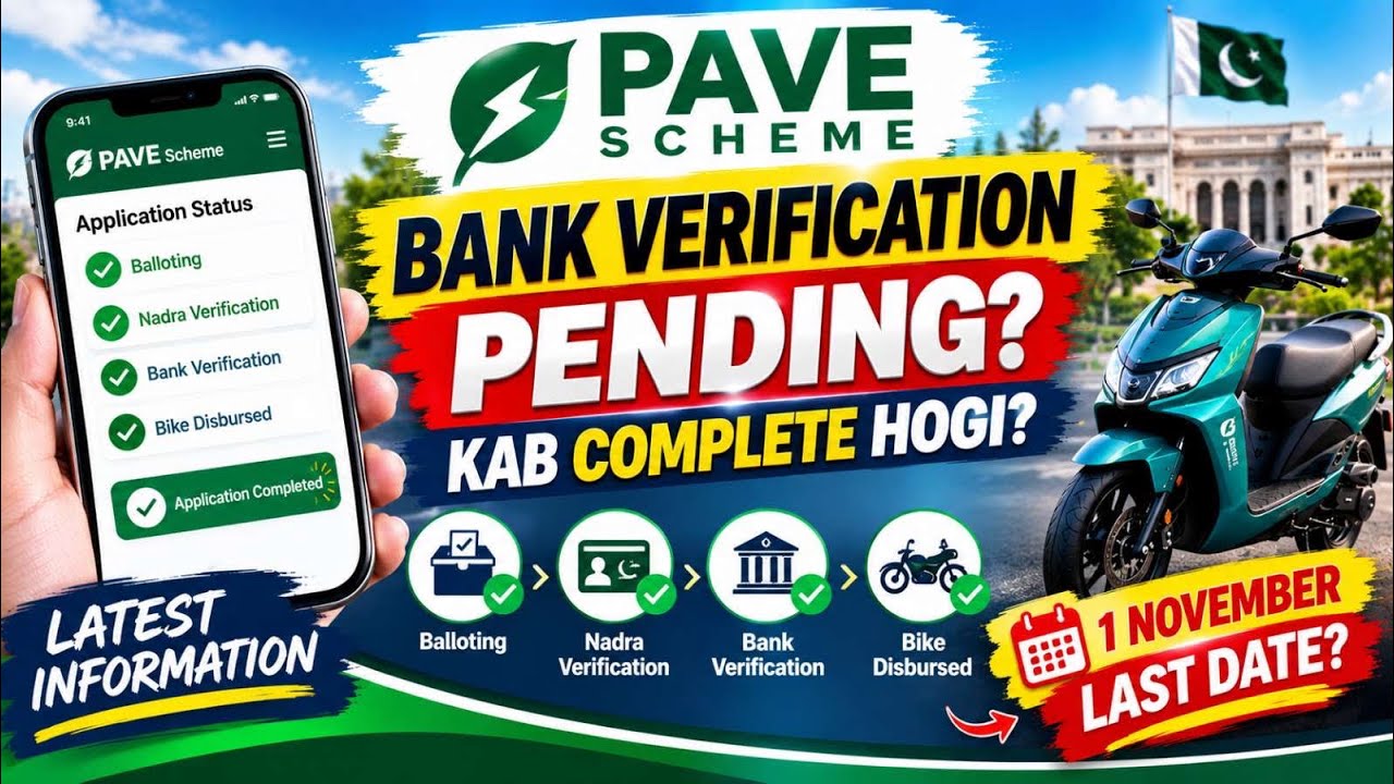 Pave scheme update | Balloting successful | Bank verification | Phase 1 & 2