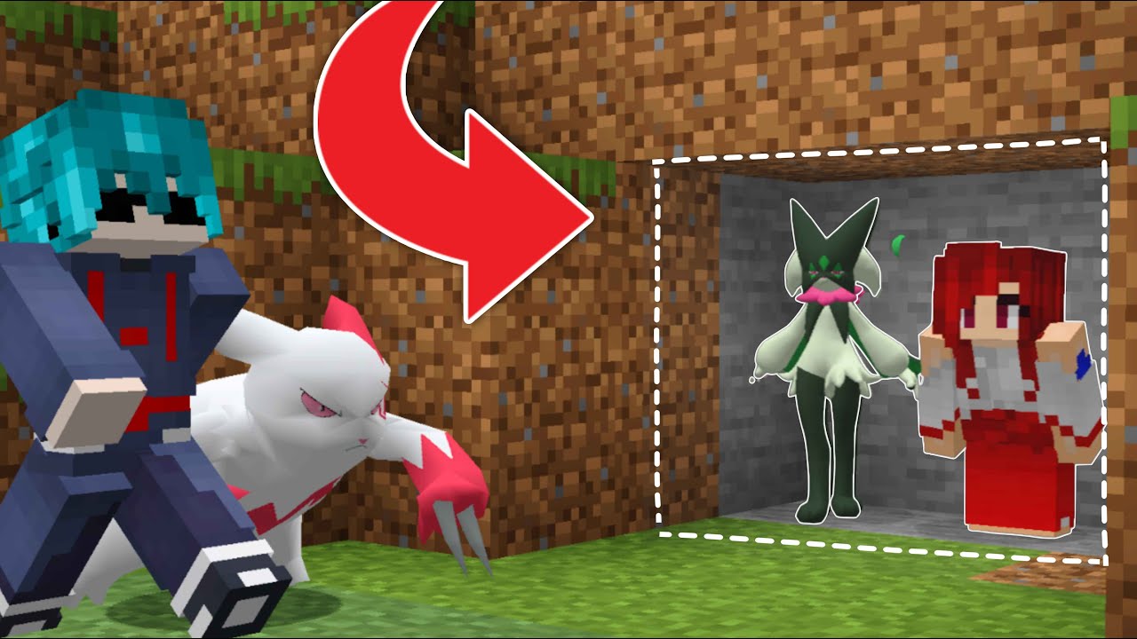 EU CONSTRUI A FORTALEZA SECRETA NO PIXELMON RAIZ