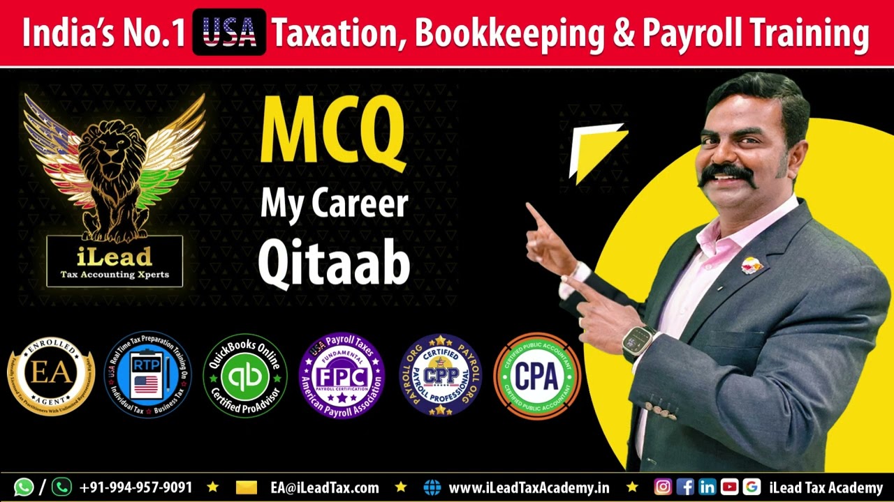 Jan 26, Monday - IRS SEE EA Part 1 - MCQ Video