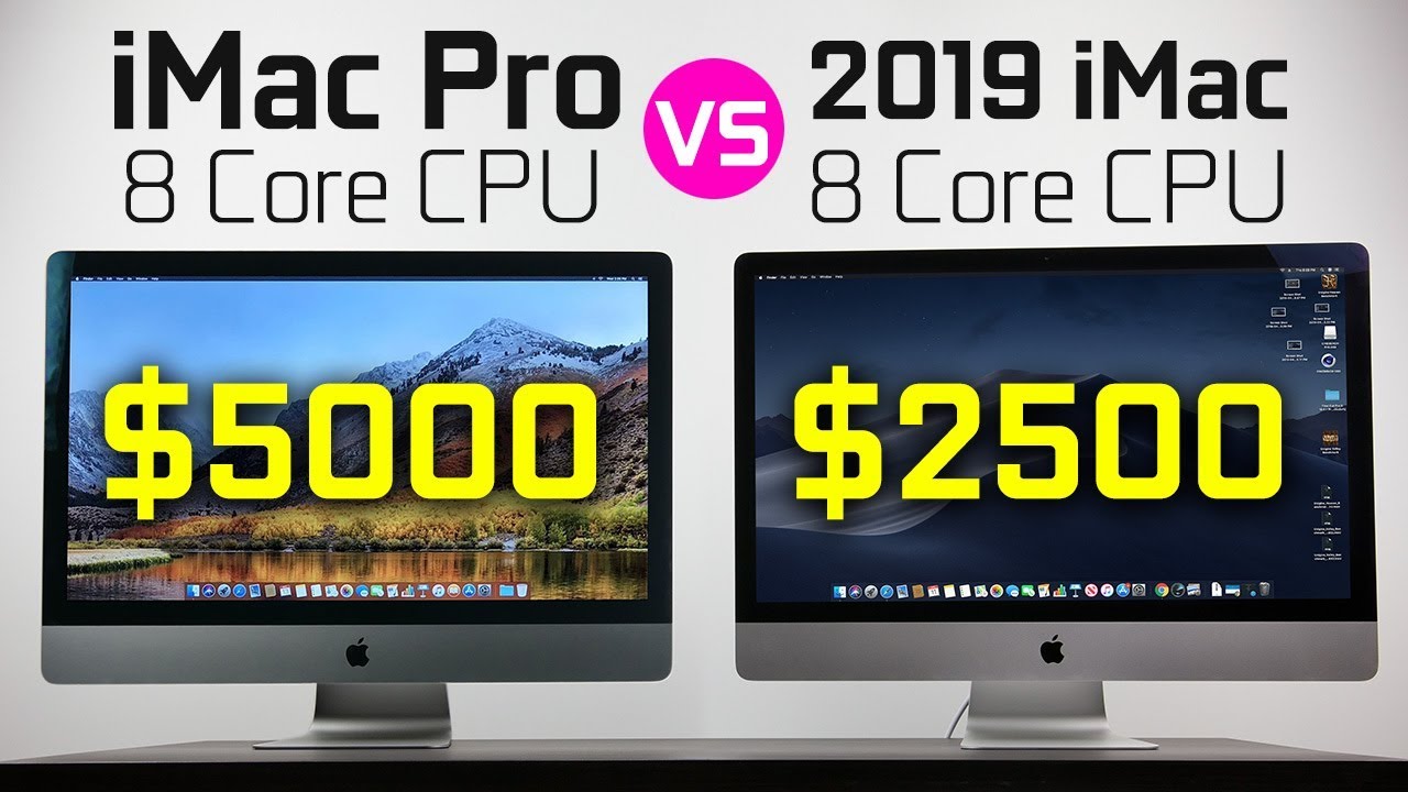 2019 8 Core iMac vs iMac Pro- Same Performance, Half the Price?