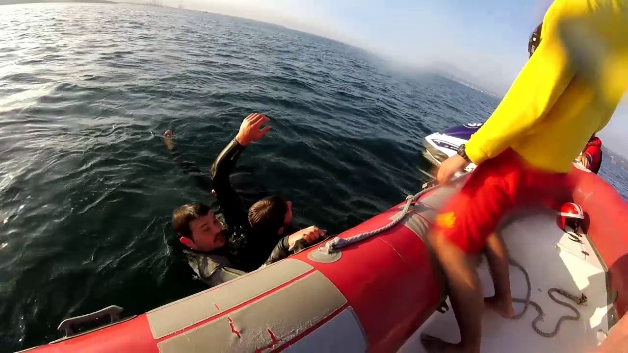 Rescate en Moto y Zodiac