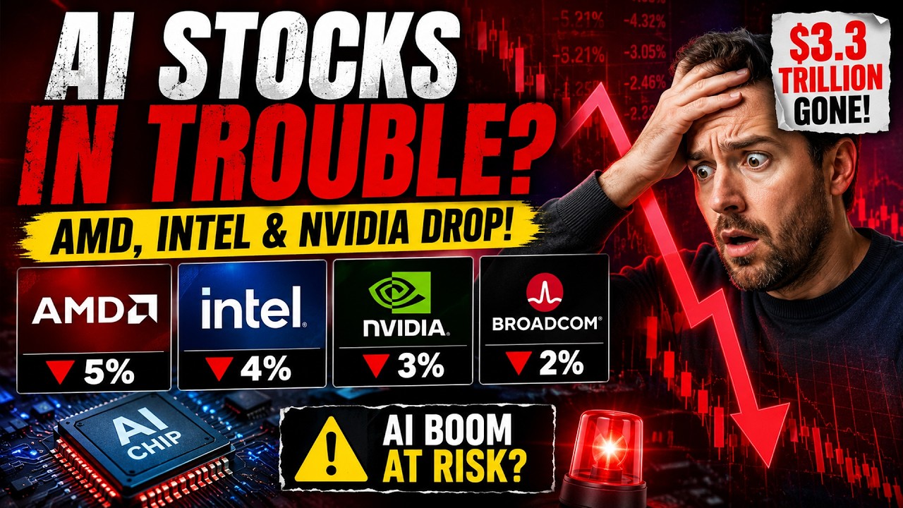 Крах акций AMD? Intel и NVIDIA падают: бум ИИ под угрозой