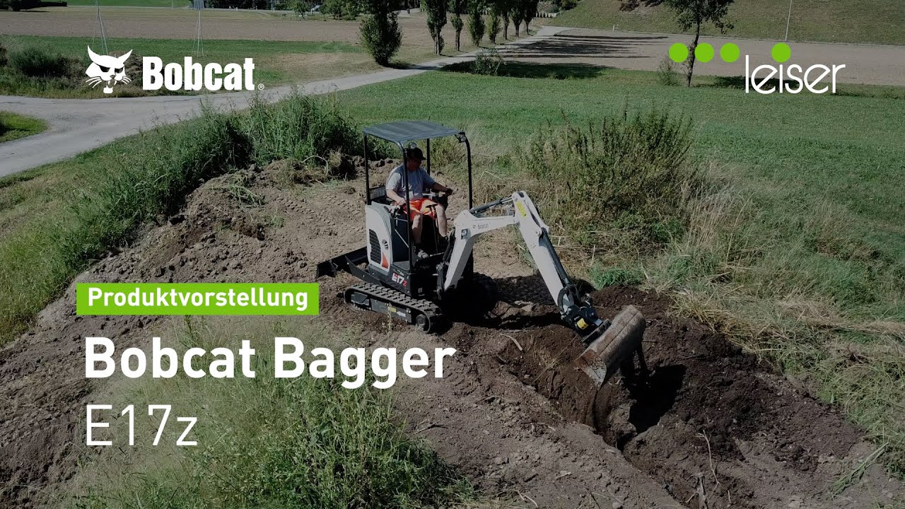 Bobcat Bagger E17z – 5 Jahre Garantie inklusive