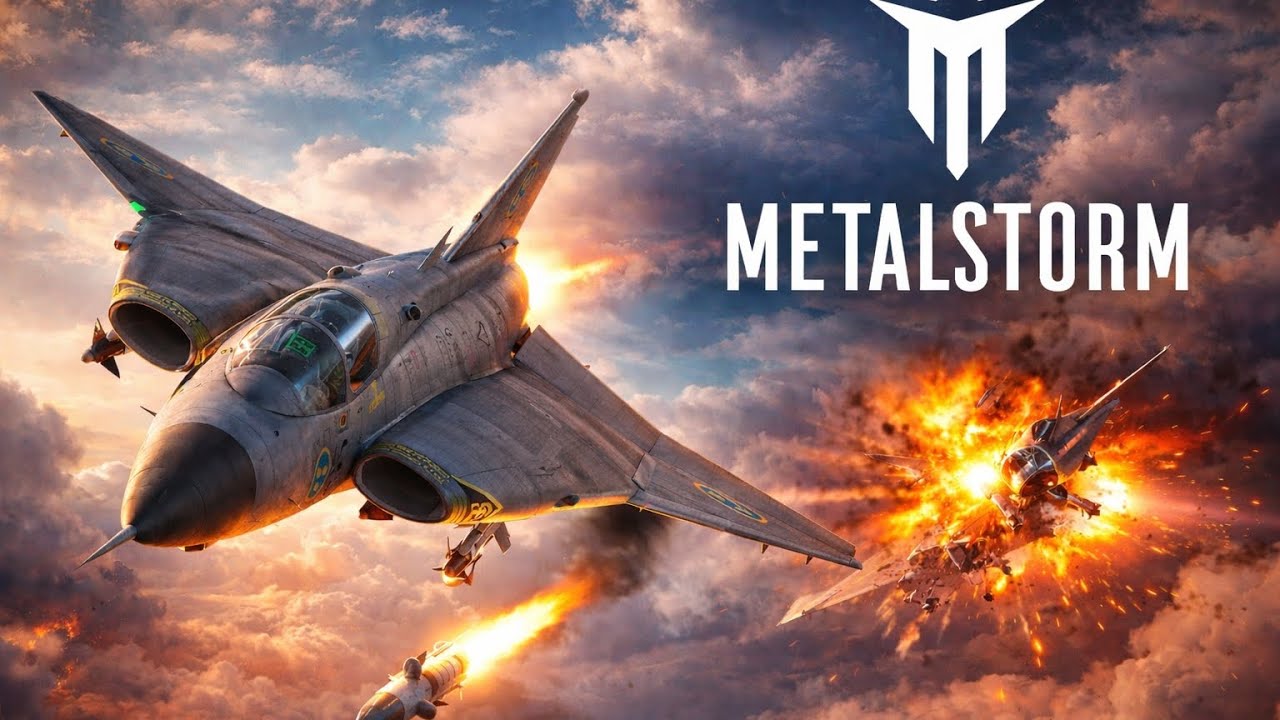 Subiendo un avión y probando nuevas habilidades que se llama J35 Draken [Metalstorm] 