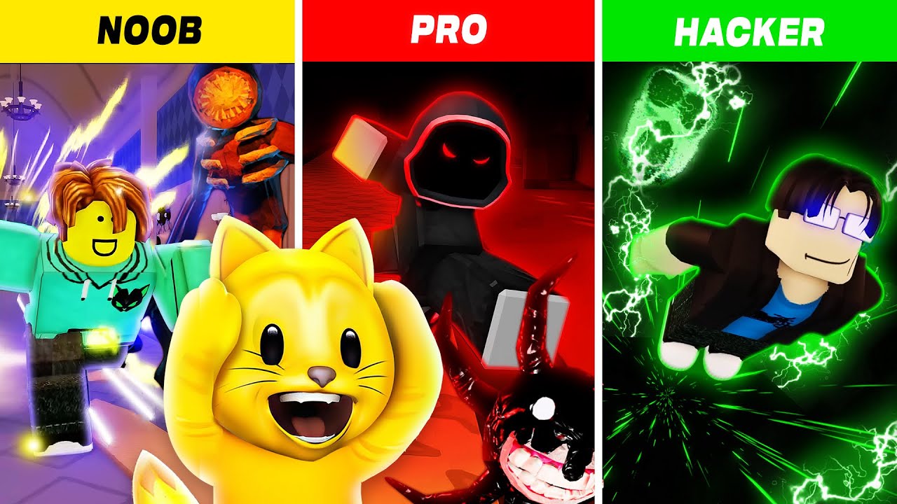 DOORS NOOB vs PRO vs HACKER?!