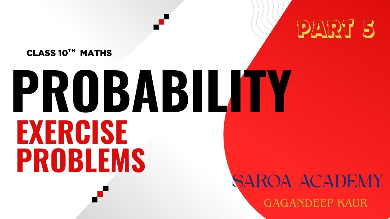 PROBABILITY | CLASS 10TH | PART 5| EXERCISE PROBLEMS | #maths #class10th #cbseboardexamlatestupdate
