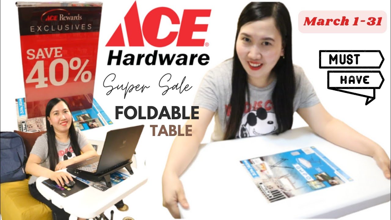 40% OFF ON LIFETIME TABLES ON MARCH 1-31 | 899 PESOS LANG!!!ACE HARDWARE | Laptop Table