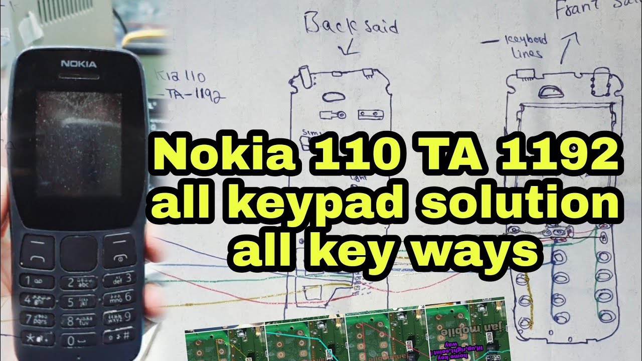 Nokia 110 TA- 1192 keypad solution Nokia110 2019 ta 1192 keypad not working