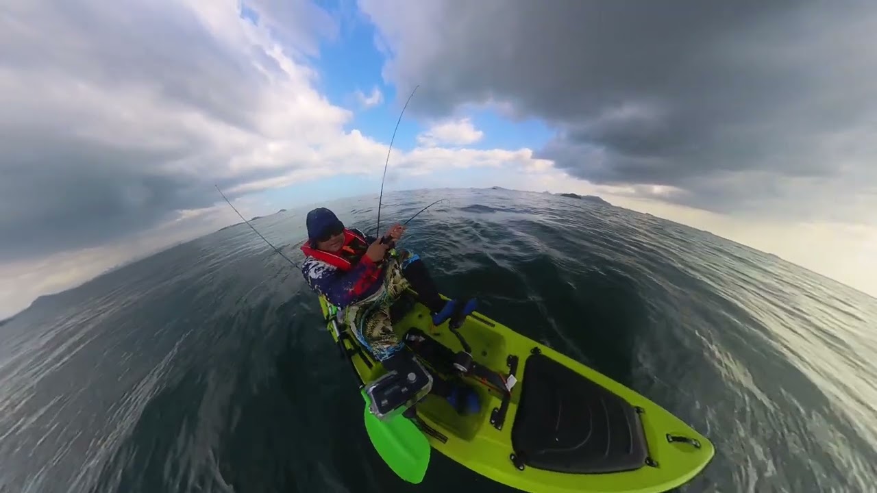 Jurel grande en Panamá desde kayak… y lo perdí 😭