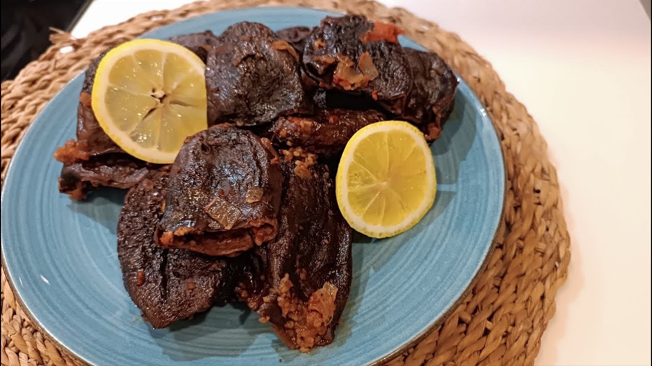 TURKISH Stuffed Dried Eggplant Recipe With Simple And Delicious Vegan Ingredients