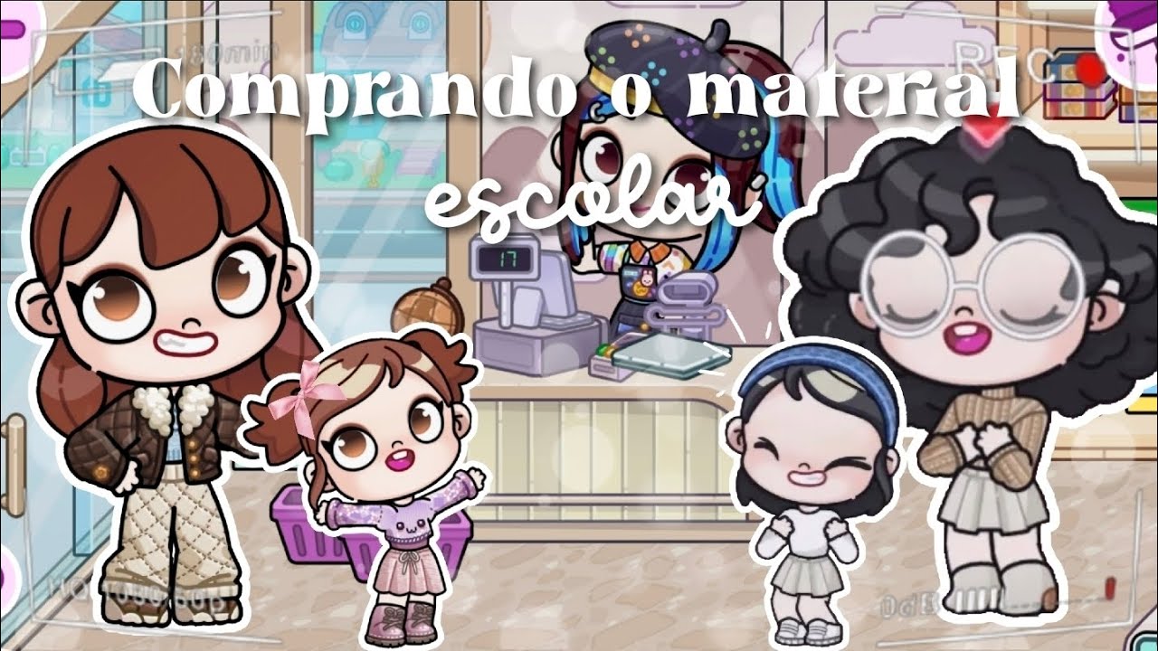 Comprando o material escolar das meninas | Aesthetic | Ib: @HeyZaraa / me