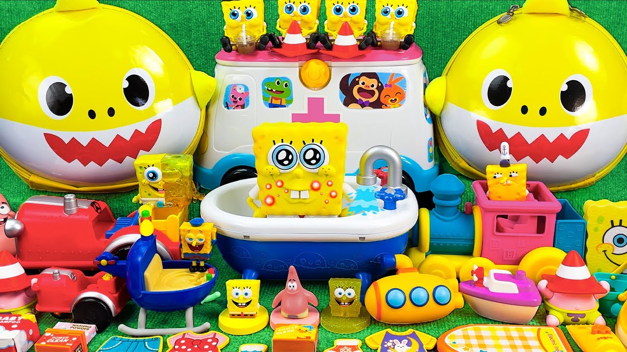 45 Minutes SpongeBob Beach Toys Playset 🌊🏖️ | Satisfying Unboxing Summer Sand, Candy & Slime Fun