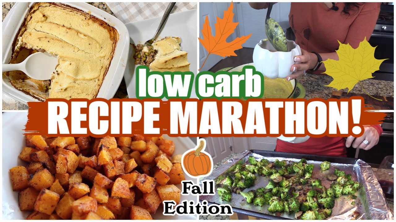 *RELAXING* Fall Cook with Me MARATHON! | LOW CARB KETO COMFORT FOOD
