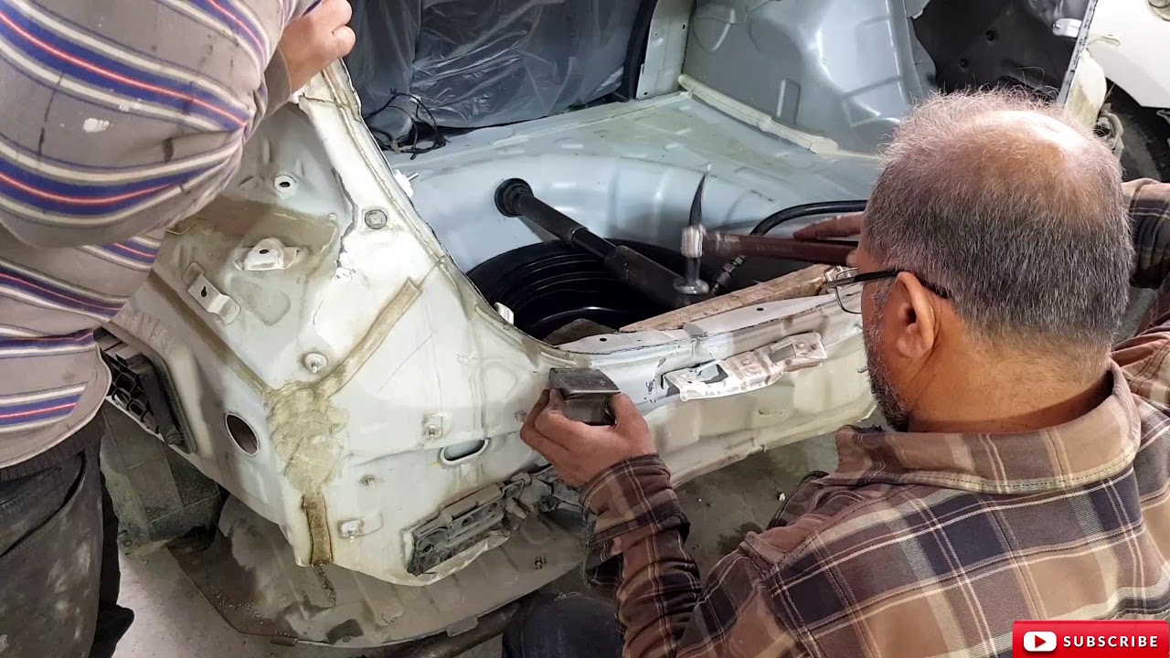 افضل سمكرة في العراق سمكرة النترا على البارد بدووون صبغ