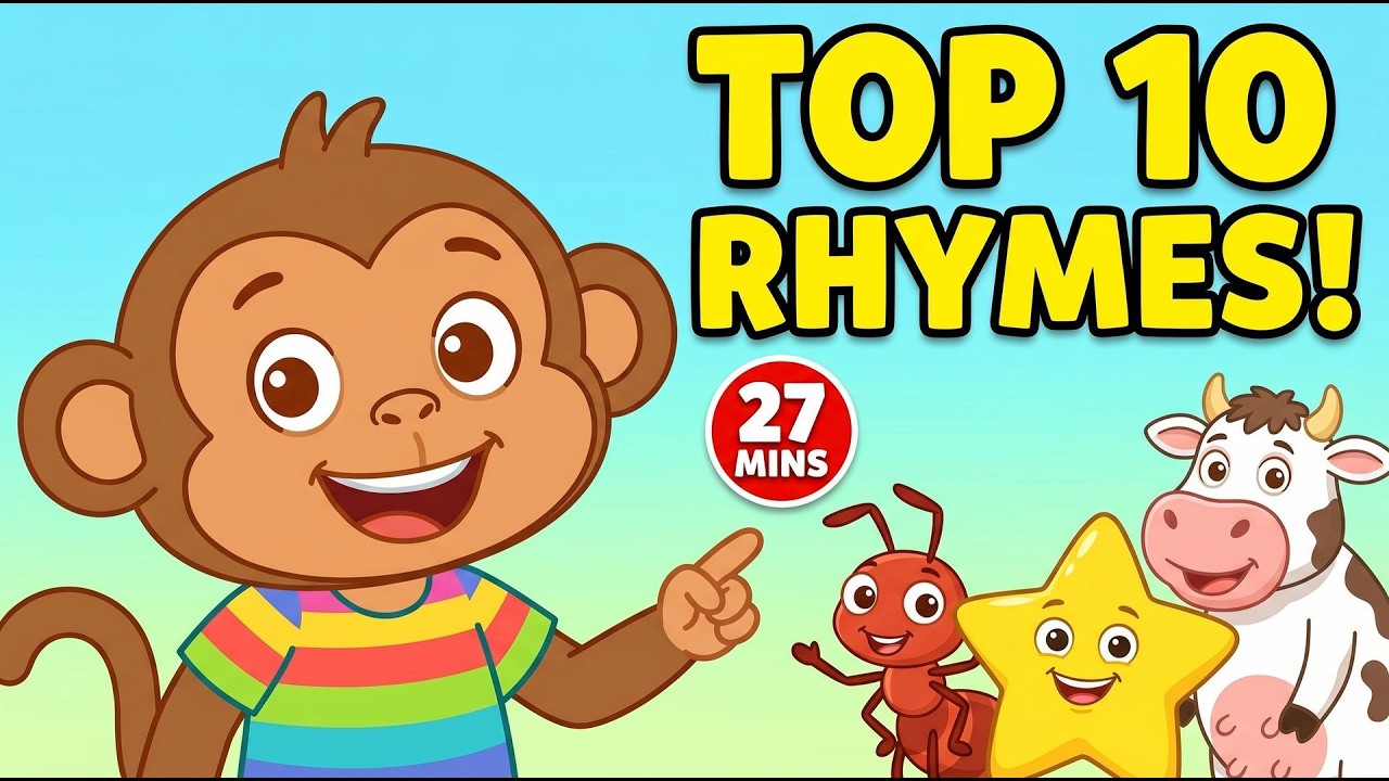 Top 10 Nursery Rhymes Compilation | Kids Songs | Montu Monkey